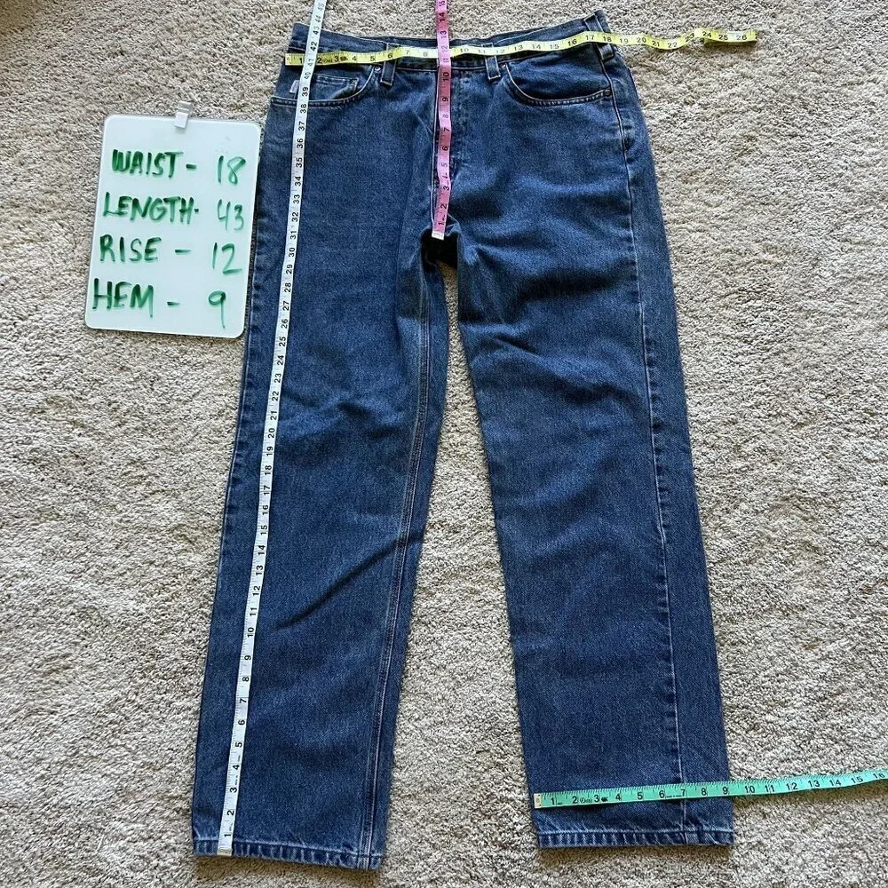 Carhartt Mens 36x32 Relaxed Fit Blue Denim Jeans Casual Normcore Capsule Pants